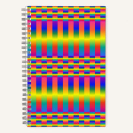 Carnet Arcs-en-ciel foncés et clairs (Checkers et Stripes