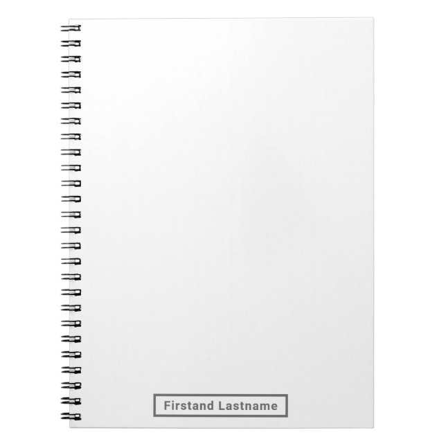 Carnet Ardoise blanche personnalisée de l'artiste (Devant)