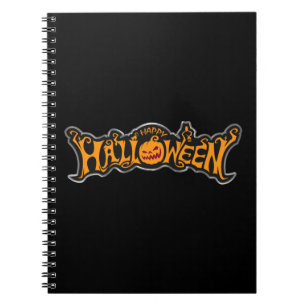 Carnet Argent encadré Happy Halloween Ruby Eyed Citrouill