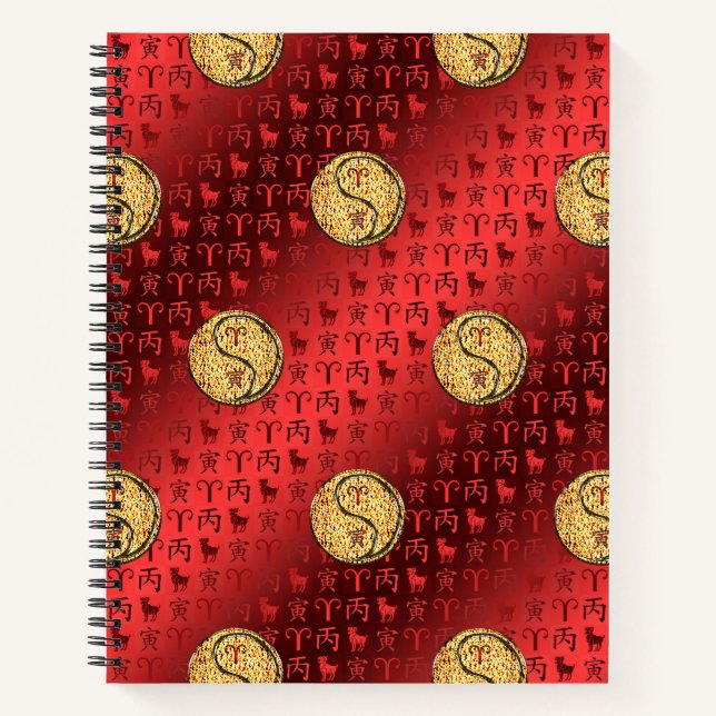 Carnet Aries & Fire Tiger (Devant)