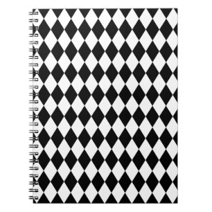 Carnet Arlequin noir et blanc