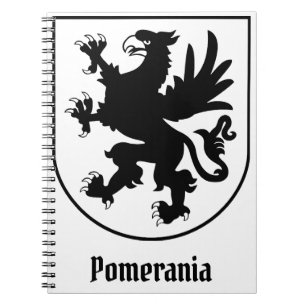 Carnet Armoiries de Poméranie Noir et Blanc Héraldique