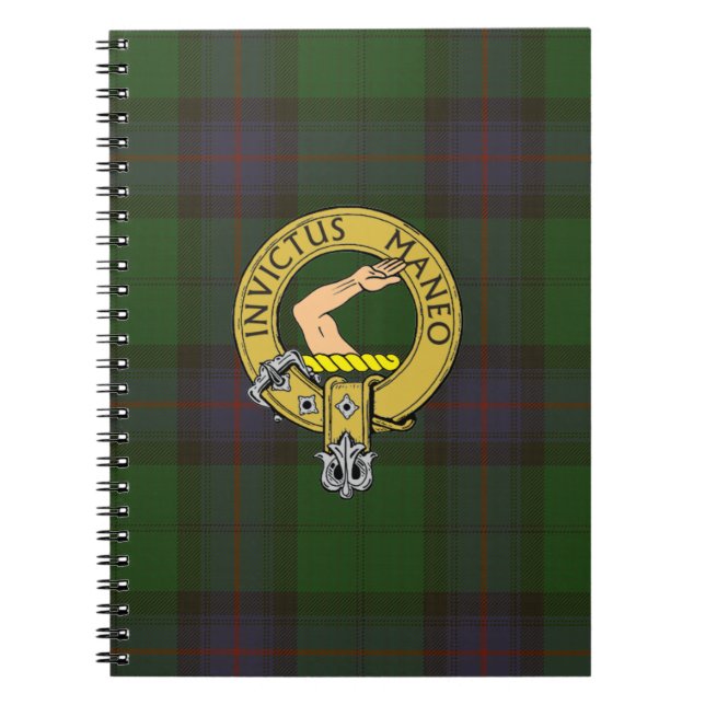 Carnet Armstrong Tartan et l'insigne du clan (Devant)