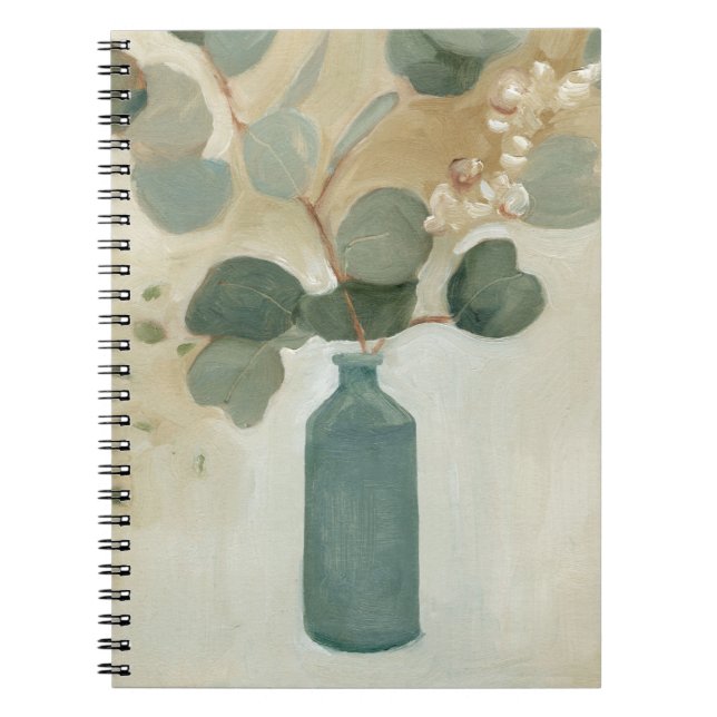 Carnet Arrangement neutre - Verdure dans le Vase (Devant)