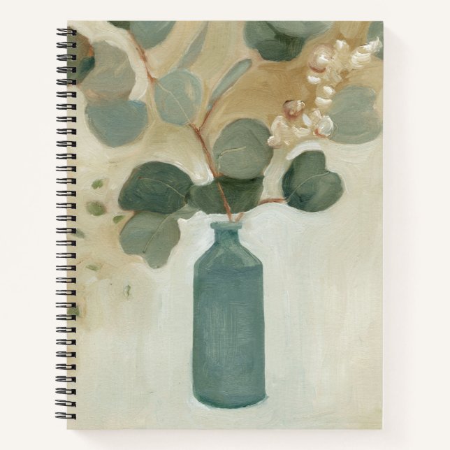 Carnet Arrangement neutre - Verdure dans le Vase (Devant)