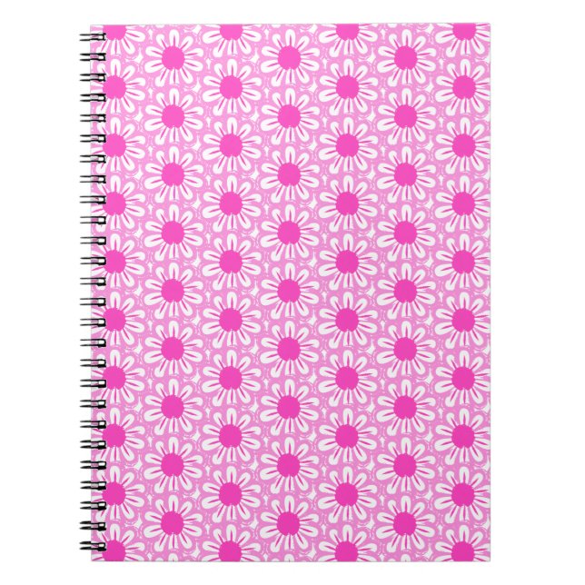 Carnet Arrière - plan à motif floral mignon (Devant)