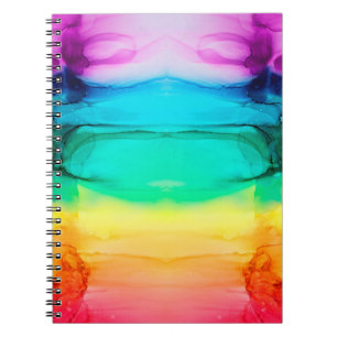 Carnet arrière - plan Abstrait coloré arc-en-ciel, papier