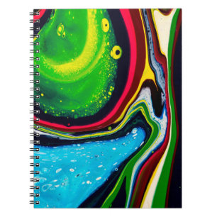 Carnet arrière - plan Abstrait peint à la main, acrylique