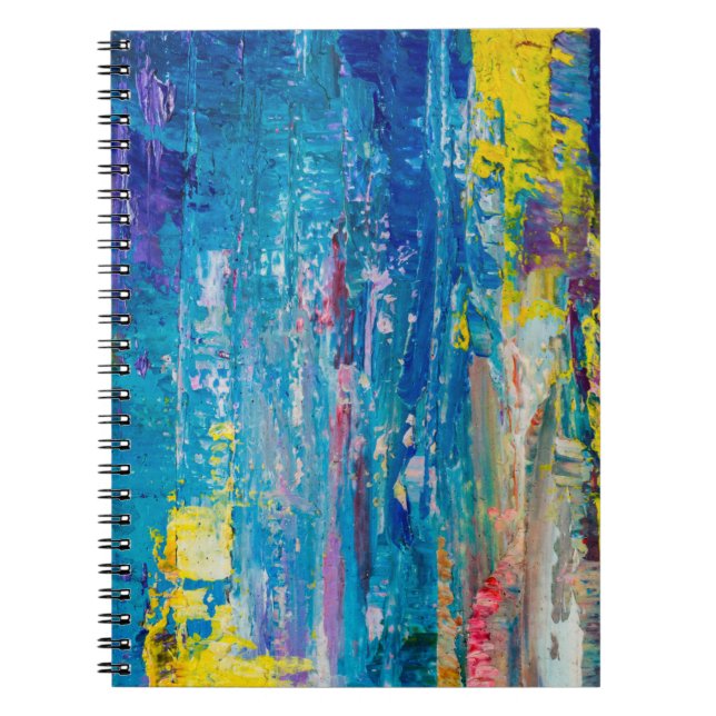 Carnet arrière - plan artistique Abstrait. Peinture à l'h (Devant)