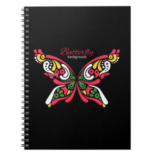 Carnet Arrière - plan avec un beau papillon.