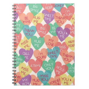 Carnet Arrière - plan de forme d'amour