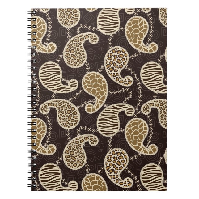 Carnet Arrière - plan de style de Paisley (Devant)