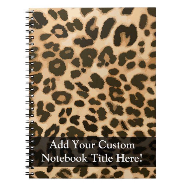 Carnet Arrière - plan Empreinte de léopard (Devant)