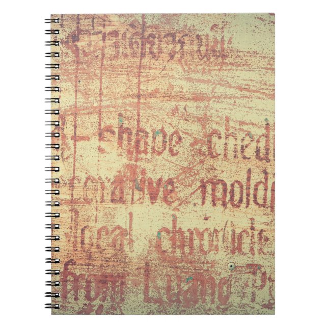 Carnet Arrière - plan en aluminium vieilli (Devant)