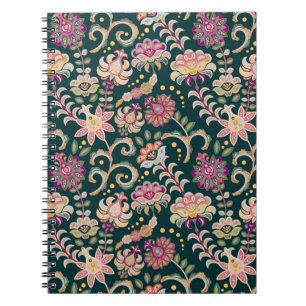 Carnet Arrière - plan floral rose foncé