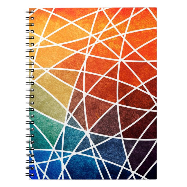 Carnet Arrière-plan géométrique abstrait, vieillissement (Devant)