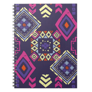 Carnet Arrière - plan géométrique tribal, primitif.