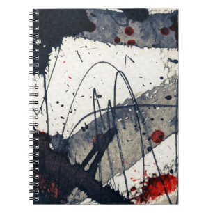 Carnet Arrière - plan grunge abstrait, texture d'encre