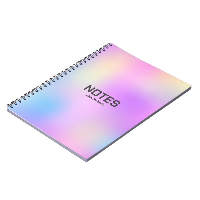Carnet Arrière - plan holographique coloré n° 3 (Côté gauche)
