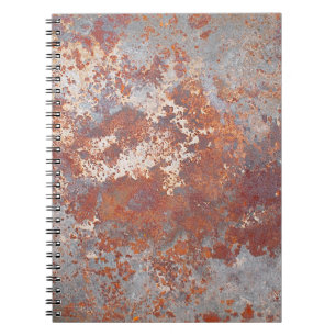 Carnet Arrière - plan métallique rouillé