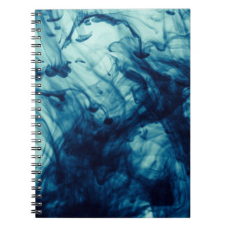 Carnet arrière - plan motif de fumée Abstrait bleu