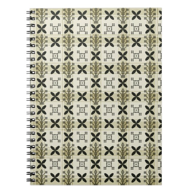 Carnet Arrière - plan motif géométrique sans couture. Bat (Devant)