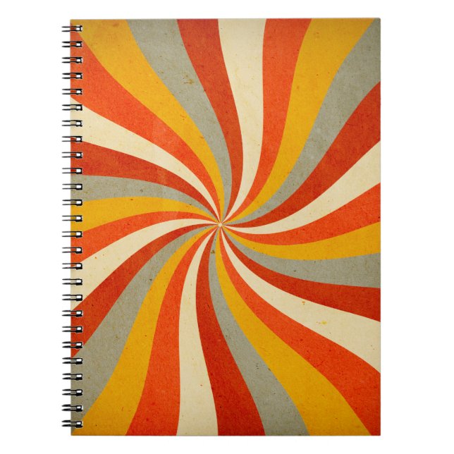 Carnet arrière - plan rétro avec arrière-plan de torsion, (Devant)