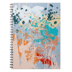 Carnet arrière - plan vintage Abstrait avec pai multicolo