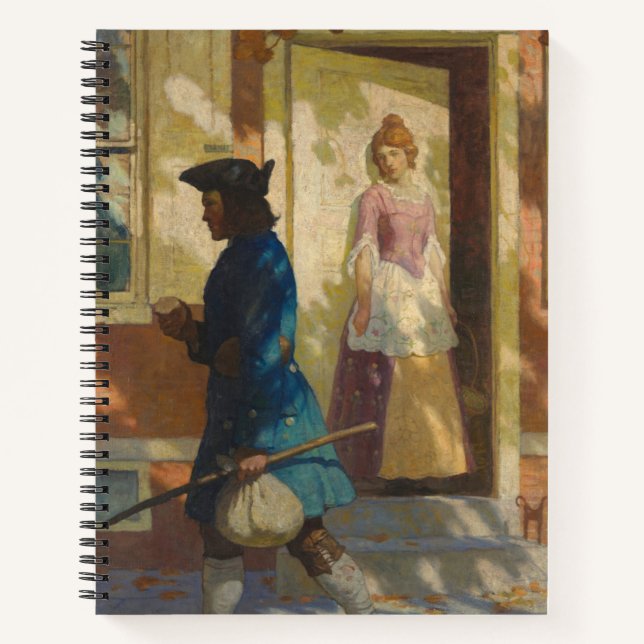 Carnet Arrivée de Franklin à Philadelphie par N. C. Wyeth (Devant)