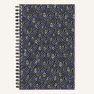 Carnet Arrosage sur métal gris bleu