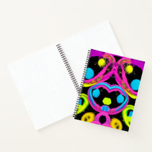 Carnet art abstrait brillant