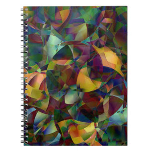 Carnet Art abstrait coloré et kaléidoscopique