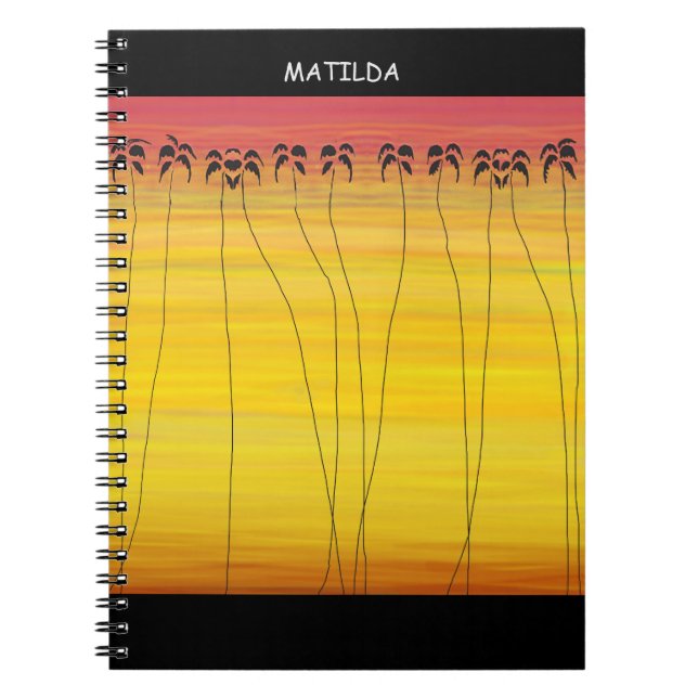 Carnet Art africain, Vibe tropicale personnalisée (Devant)