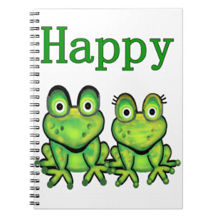 Carnet art amphibie drôle de bande dessinée de grenouille