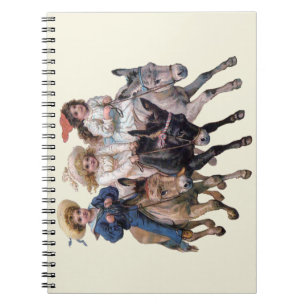 Carnet Art antique de cheval de poney pour enfants