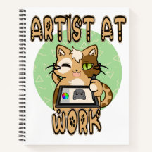 Art at work cute cat design