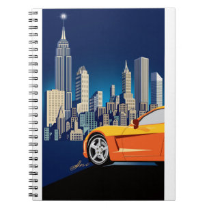 CARNET ART AUTOMOBILE DE VETTE ÉLÉGANT