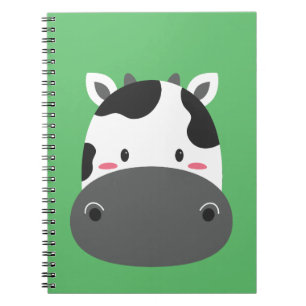 Carnet Art d'anniversaire de vache pour enfants