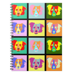 Carnet Art de bruit de border collie