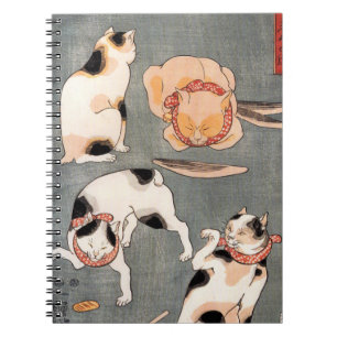 Carnet Art de chat japonais vintage