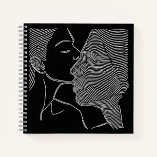 Carnet Art de couple en noir et blanc en ligne