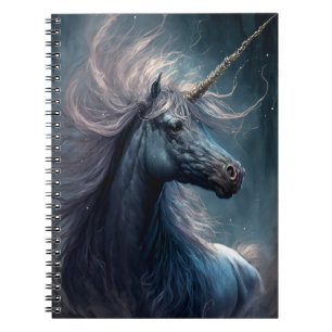 Carnet Art de l'Imaginaire de la licorne noire