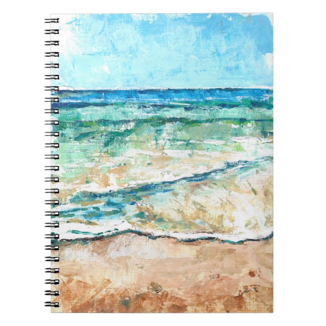 Carnet Art de plage peint Abstrait (Devant)