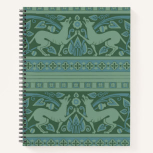 Carnet Art Déco Nouveau Chien Nature Motif animal