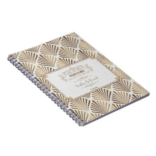 Carnet Art Déco White Gatsby 1920 Style Wedding planner