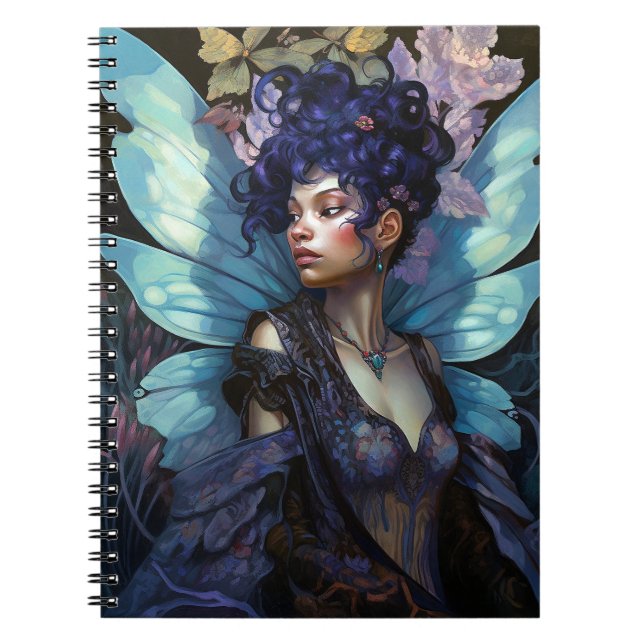 Carnet Art d'Imaginaire Fée Noire Africain (Devant)