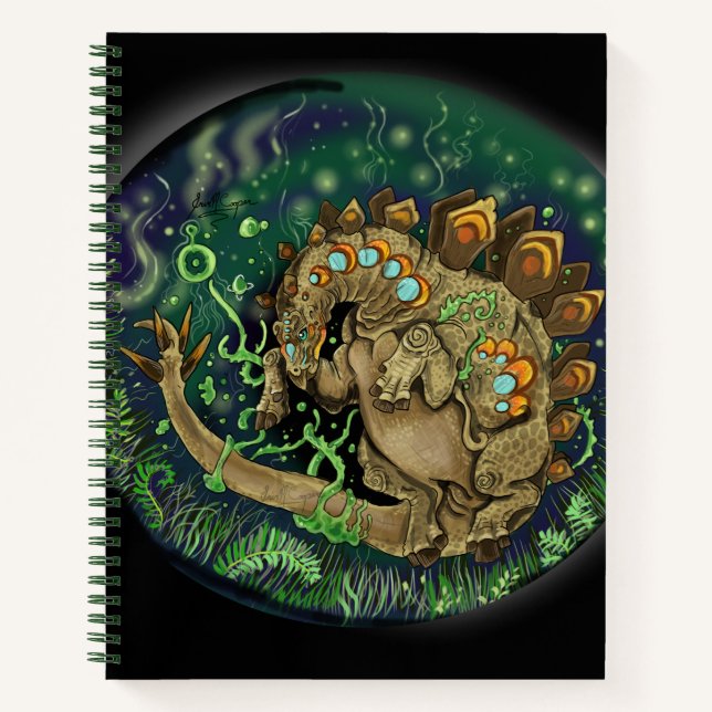Carnet Art Dinosaure Stegosaurus (Devant)