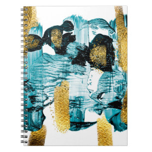 Carnet Art et Or. Couleur tendance avec peinture dorée et