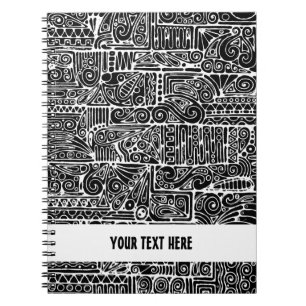 Carnet Art géométrique noir et blanc 2 