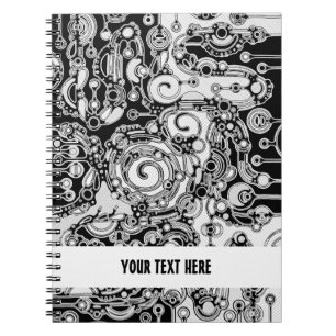 Carnet Art géométrique noir et blanc 3 